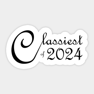 Lispe Classiest of 2024 in black Sticker